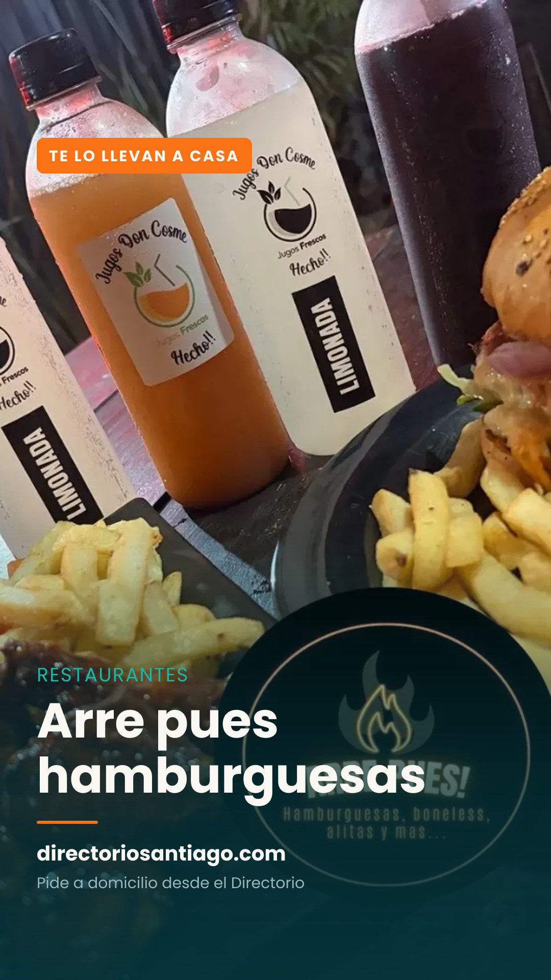Arre pues hamburguesas
